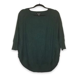 Express Dark Green Crew Neck Sweater